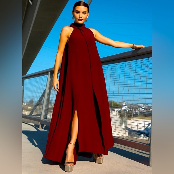 Black Halo Dresses & Skirts - NWT EVE Black Halo Henna Sleeveless Gown Crimson Red Sz S